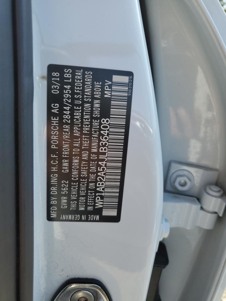 2018 Porsche Macan S VIN: WP1AB2A54JLB36408 Lot: 81394835