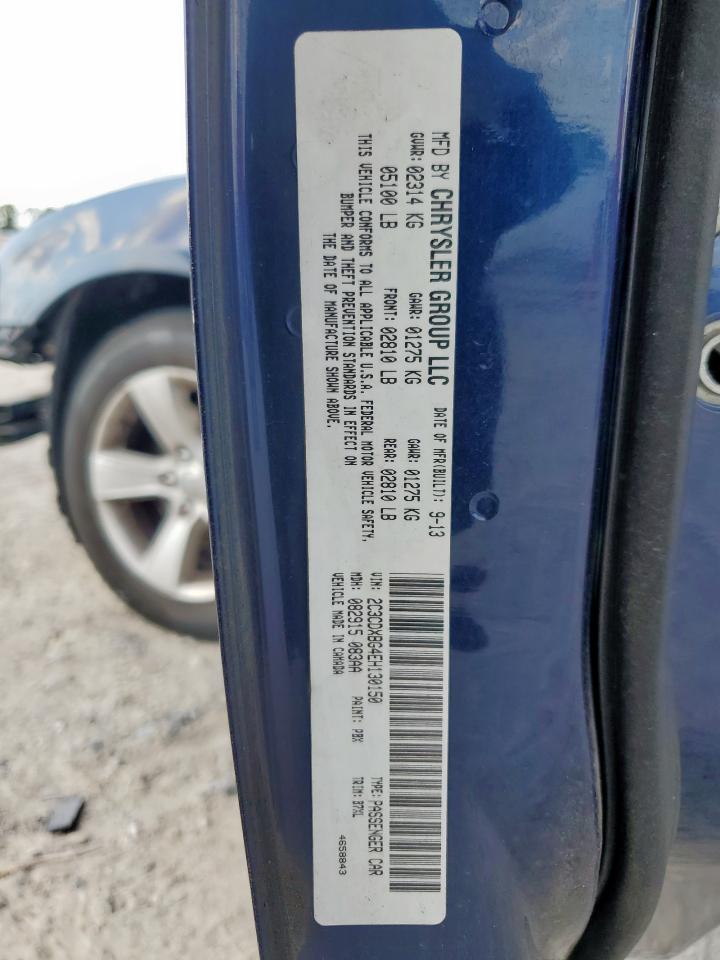 2014 Dodge Charger Se VIN: 2C3CDXBG4EH130150 Lot: 81280815