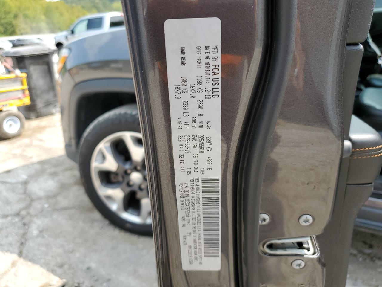 2019 Jeep Compass Limited VIN: 3C4NJDCBXKT672550 Lot: 71787745