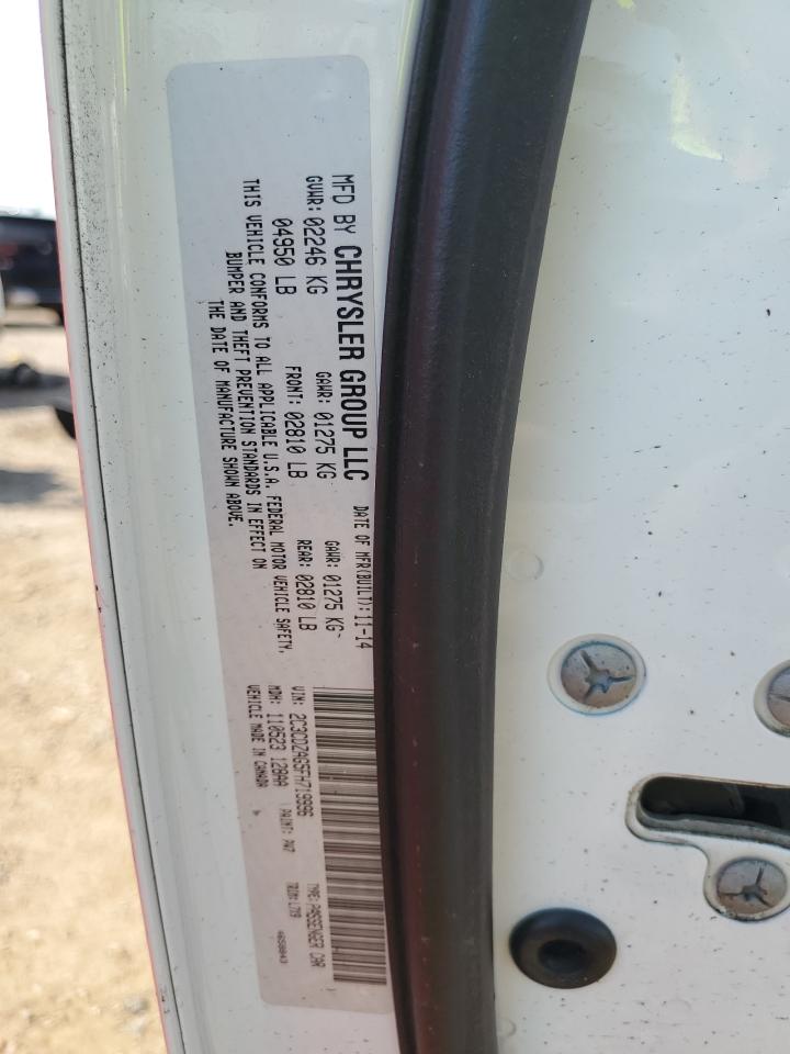 2015 Dodge Challenger Sxt VIN: 2C3CDZAG5FH719996 Lot: 71325815