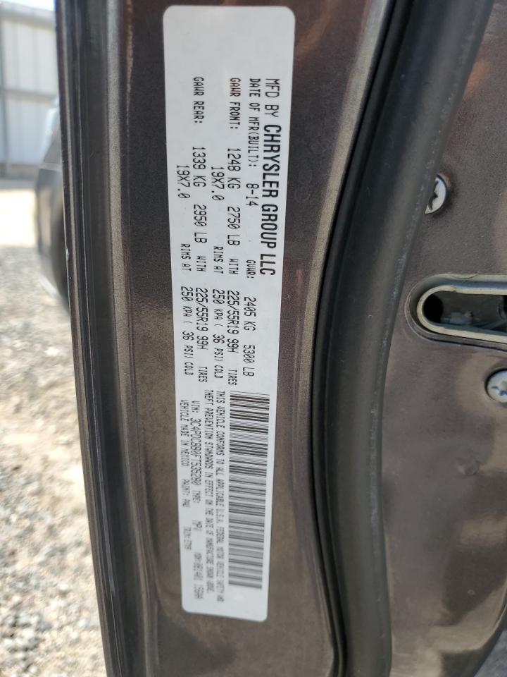 2015 Dodge Journey Sxt VIN: 3C4PDCBB0FT535280 Lot: 81772685