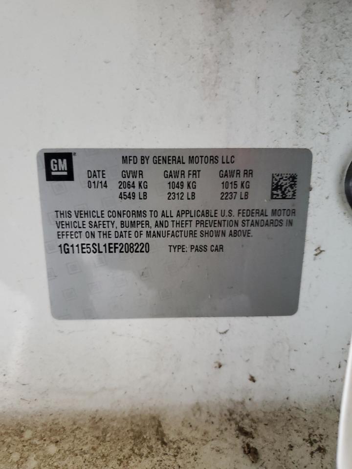 2014 Chevrolet Malibu 2Lt VIN: 1G11E5SL1EF208220 Lot: 72095635