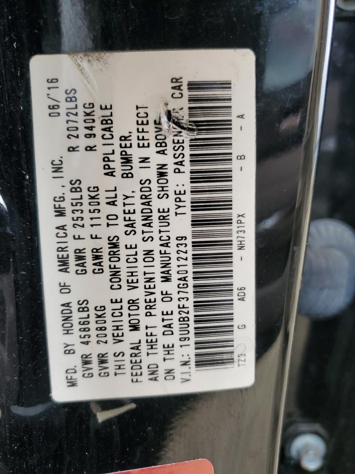 2016 Acura Tlx VIN: 19UUB2F37GA012239 Lot: 71715105