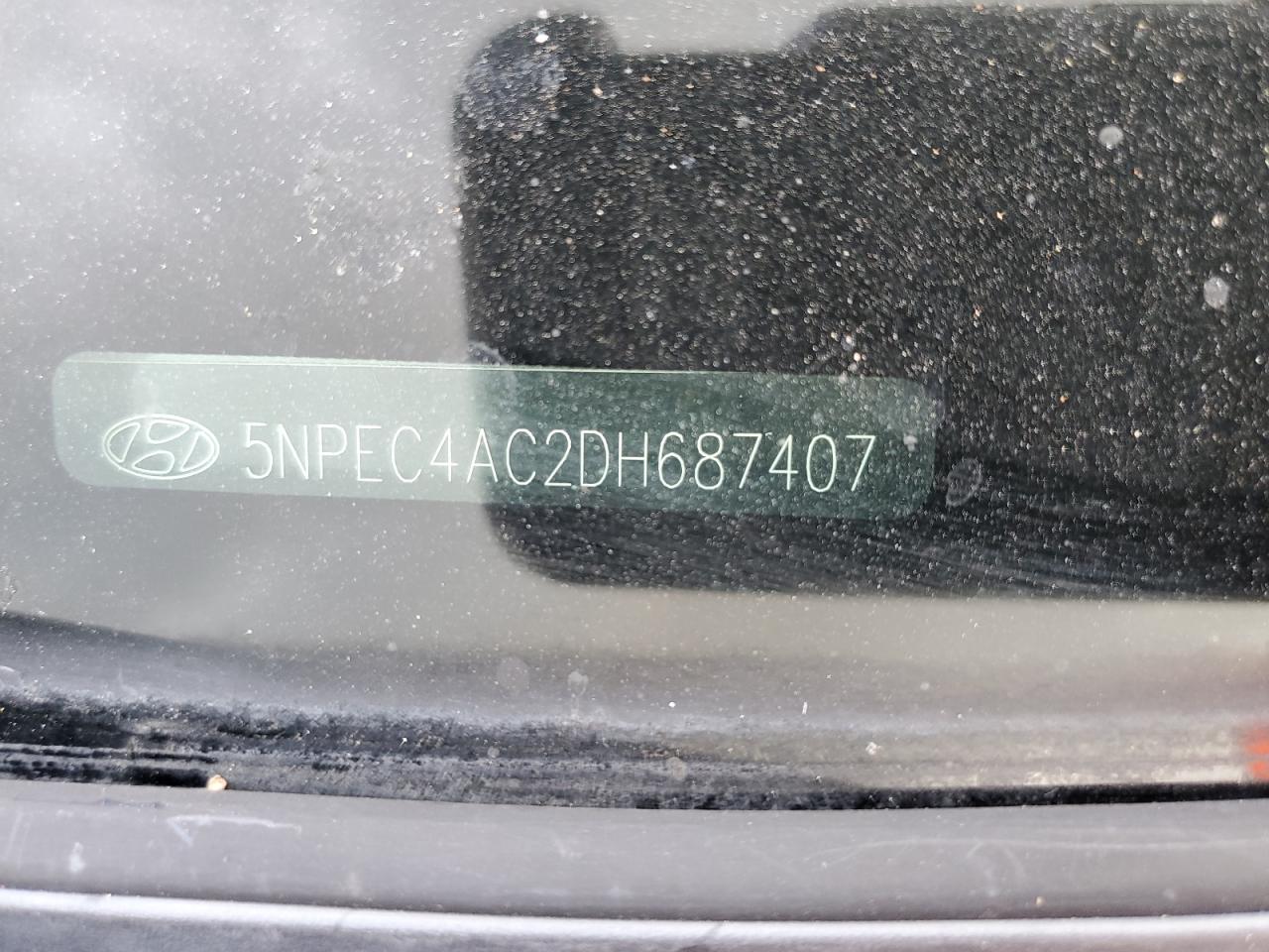 2013 Hyundai Sonata Se VIN: 5NPEC4AC2DH687407 Lot: 83888895