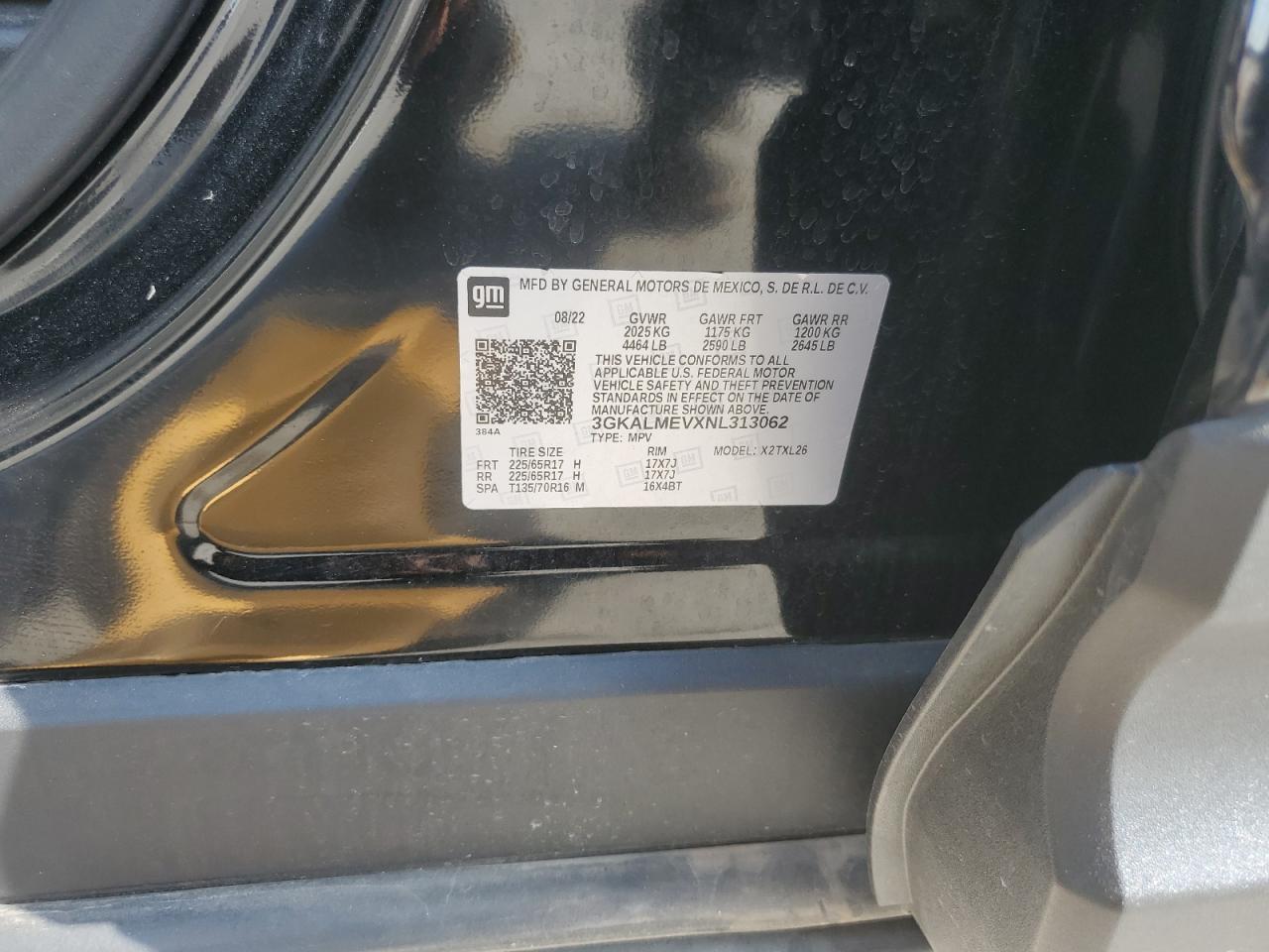 2022 GMC Terrain Sle VIN: 3GKALMEVXNL313062 Lot: 72089595