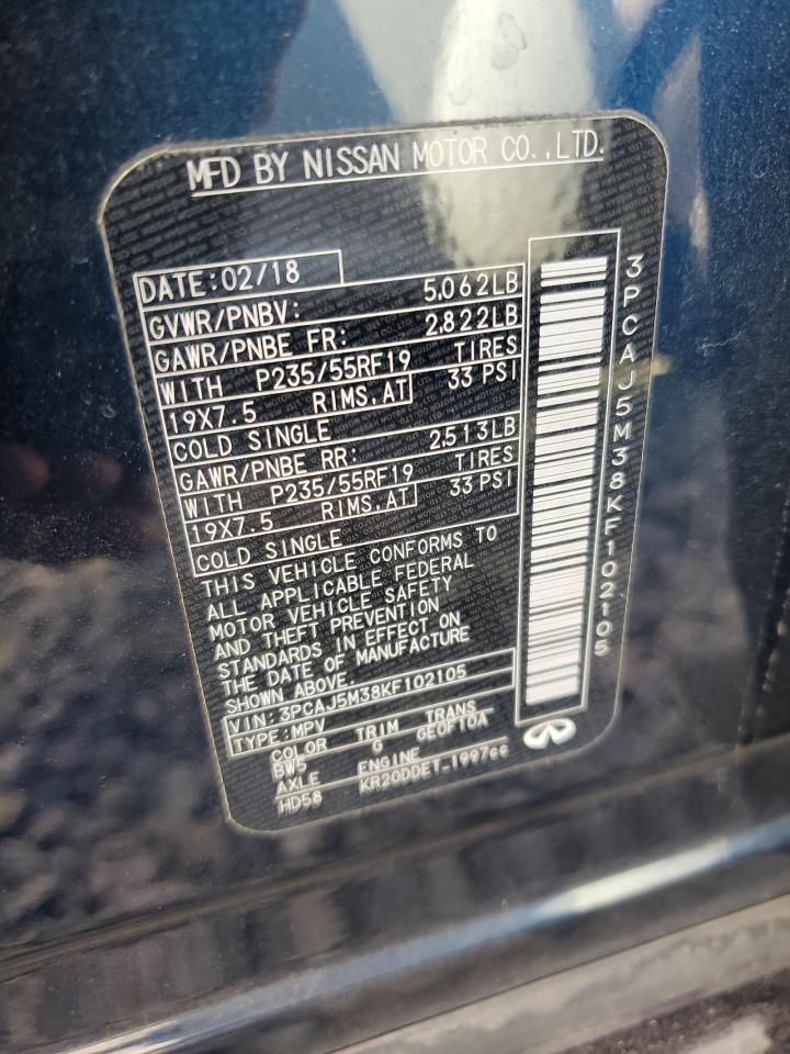 2019 Infiniti Qx50 Essential VIN: 3PCAJ5M38KF102105 Lot: 71524285