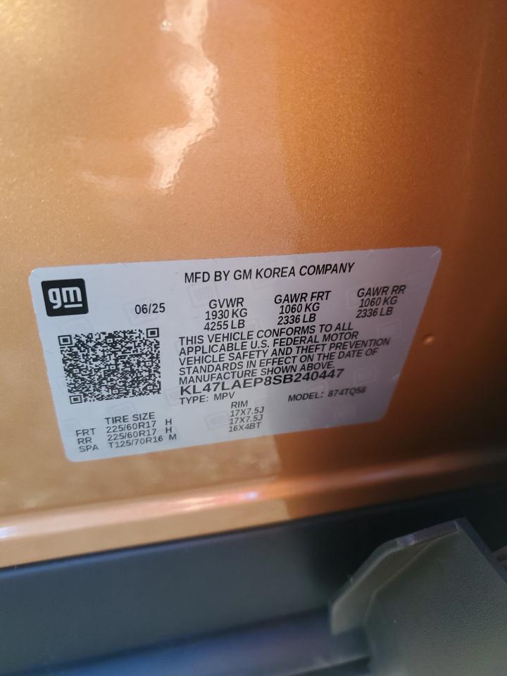 2025 Buick Envista Preferred VIN: KL47LAEP8SB240447 Lot: 81861265