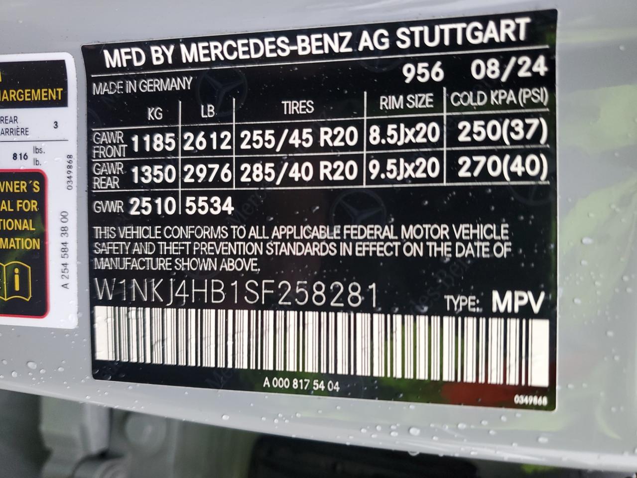 2025 Mercedes-Benz Glc Coupe 300 4Matic VIN: W1NKJ4HB1SF258281 Lot: 81156325