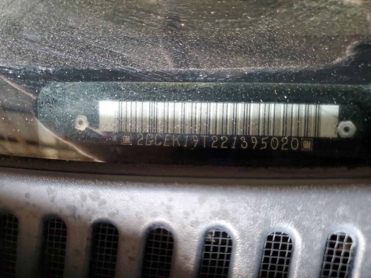 2002 Chevrolet Silverado K1500 VIN: 2GCEK19T221395020 Lot: 80713715