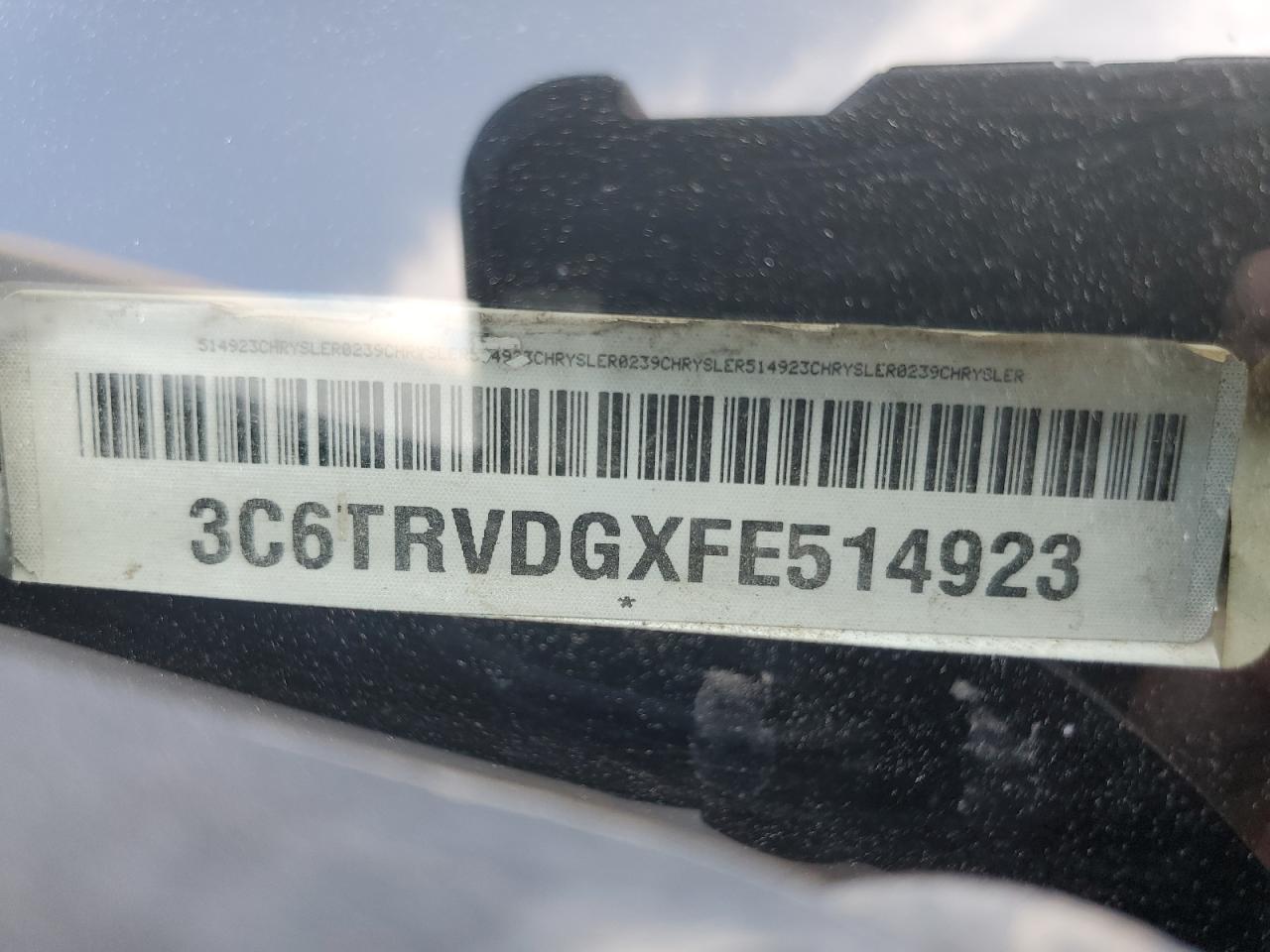 2015 Ram Promaster 2500 2500 High VIN: 3C6TRVDGXFE514923 Lot: 80612785