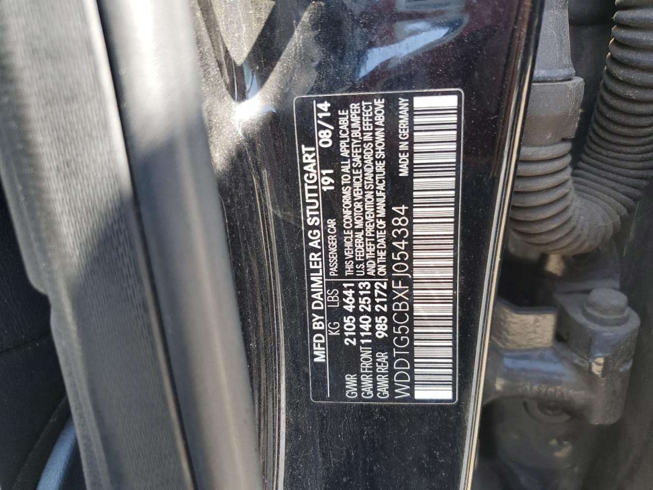 2015 Mercedes-Benz Gla 45 Amg VIN: WDDTG5CBXFJ054384 Lot: 71795445