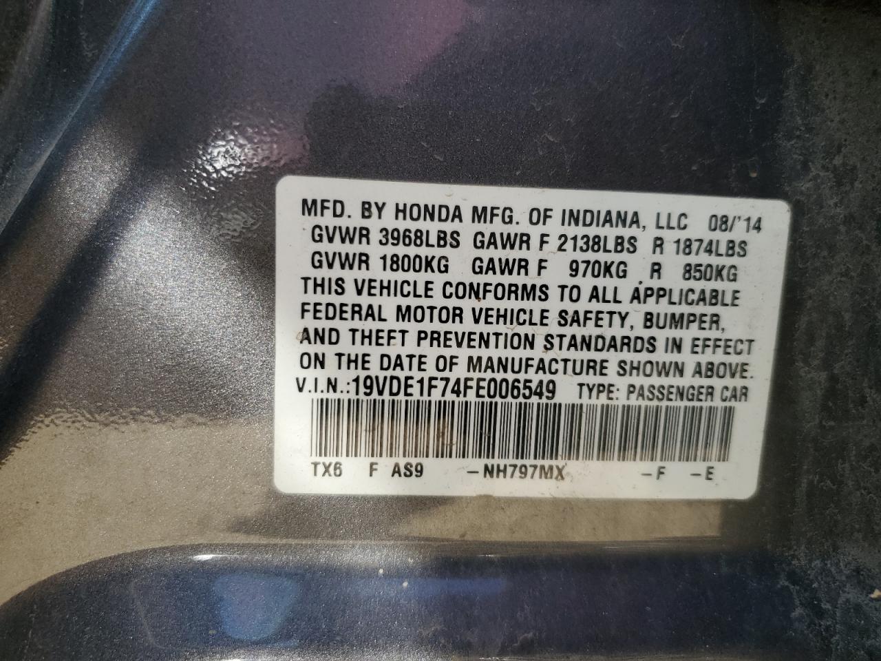 2015 Acura Ilx 20 Tech VIN: 19VDE1F74FE006549 Lot: 69498545