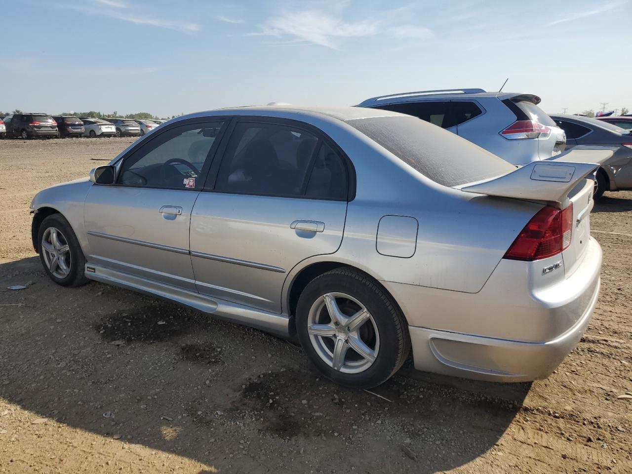 2003 Honda Civic Ex silver null gasoline 2HGES26873H620709 photo #3