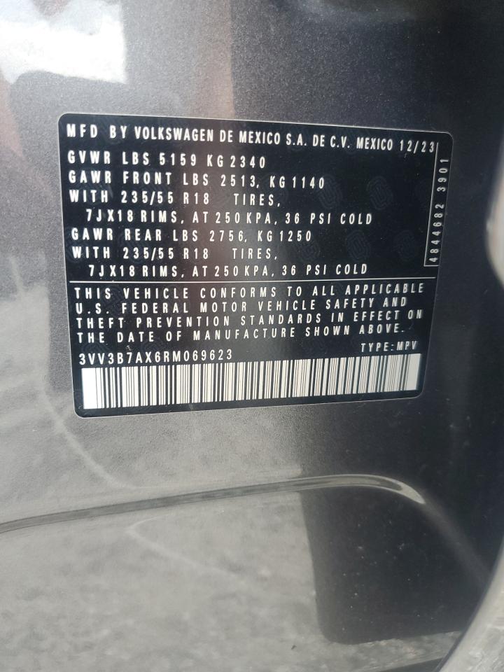 2024 Volkswagen Tiguan Se VIN: 3VV3B7AX6RM069623 Lot: 71408345