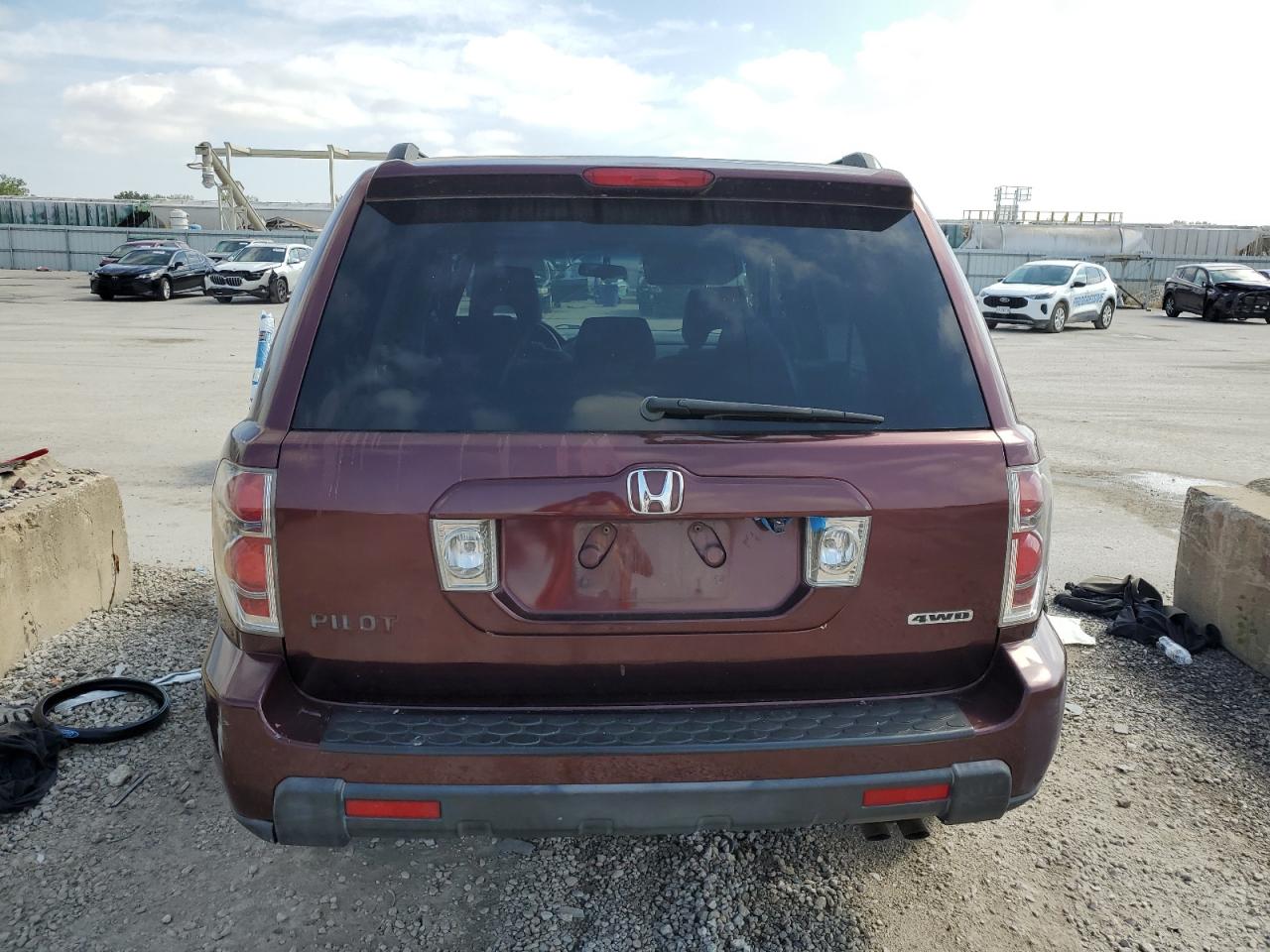 2007 Honda Pilot Ex VIN: 2HKYF18487H521186 Lot: 81723755