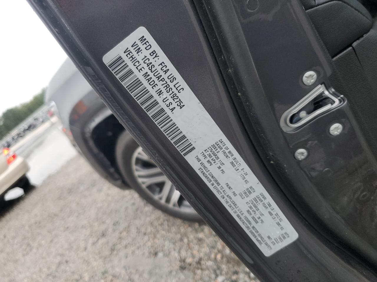 2024 Jeep Wagoneer Series I VIN: 1C4SJUAP7RS192754 Lot: 81939545