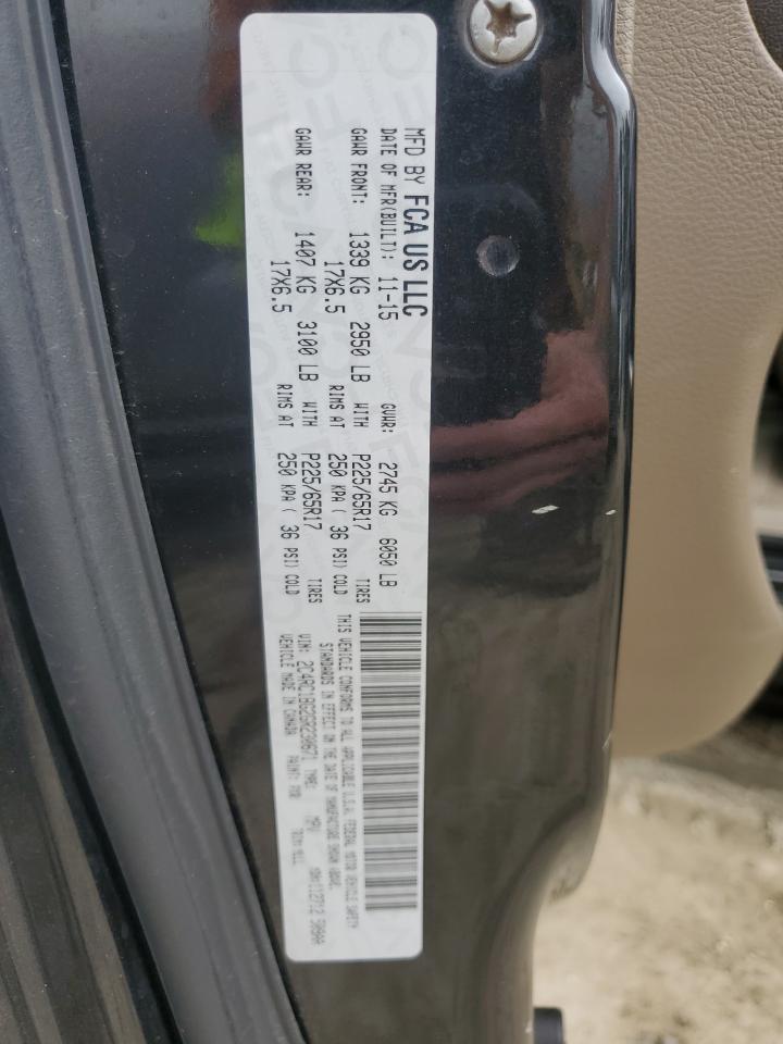 2016 Chrysler Town & Country Touring VIN: 2C4RC1BG2GR230671 Lot: 84546675