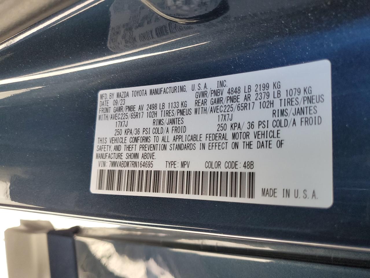 2024 Mazda Cx-50 Premium VIN: 7MMVABDM7RN164695 Lot: 81132055