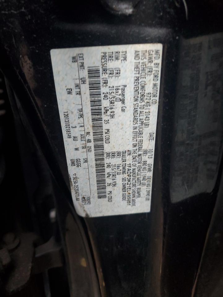 2014 Ford Focus Se VIN: 1FADP3K21EL195051 Lot: 83909615