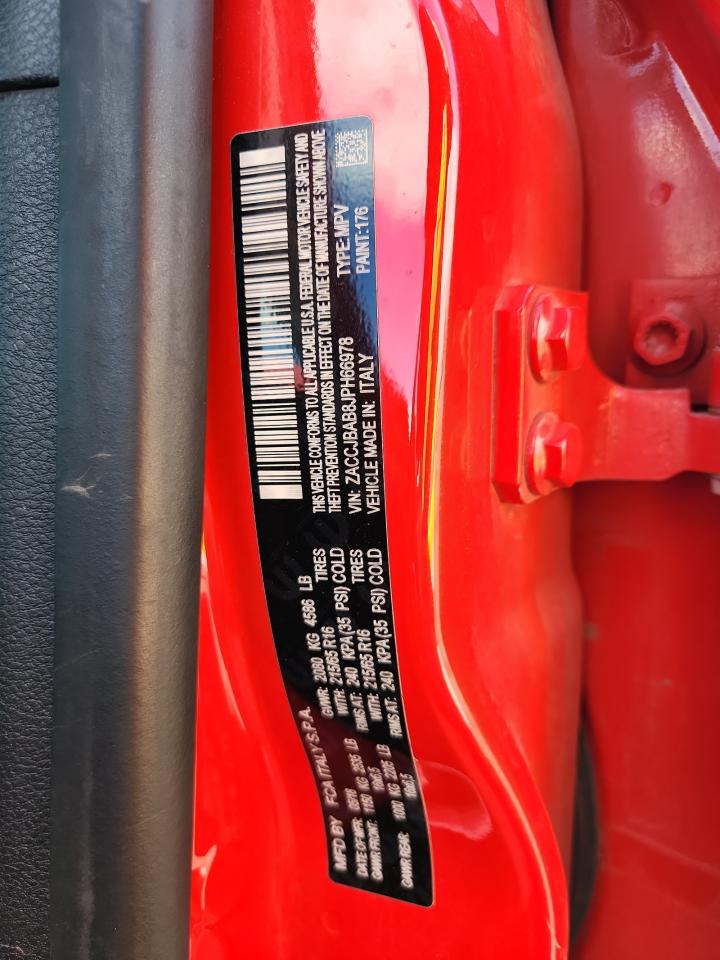 2018 Jeep Renegade Sport VIN: ZACCJBAB8JPH66978 Lot: 80912185