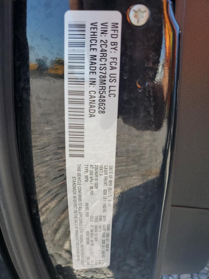 2021 Chrysler Pacifica Hybrid Limited VIN: 2C4RC1S78MR548628 Lot: 80382695