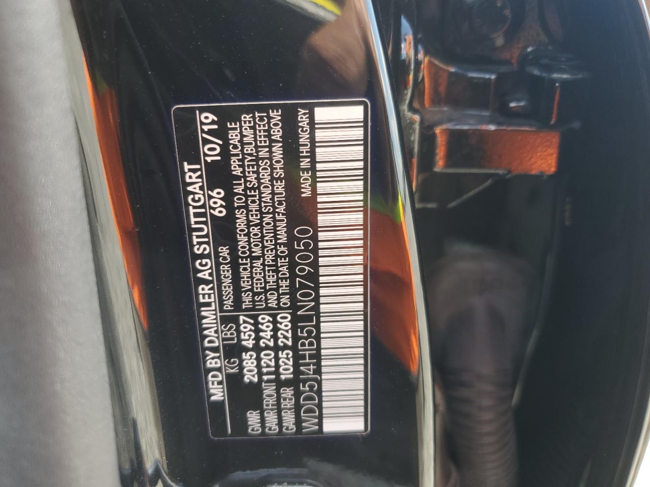 2020 Mercedes-Benz Cla 250 4Matic VIN: WDD5J4HB5LN079050 Lot: 83783045