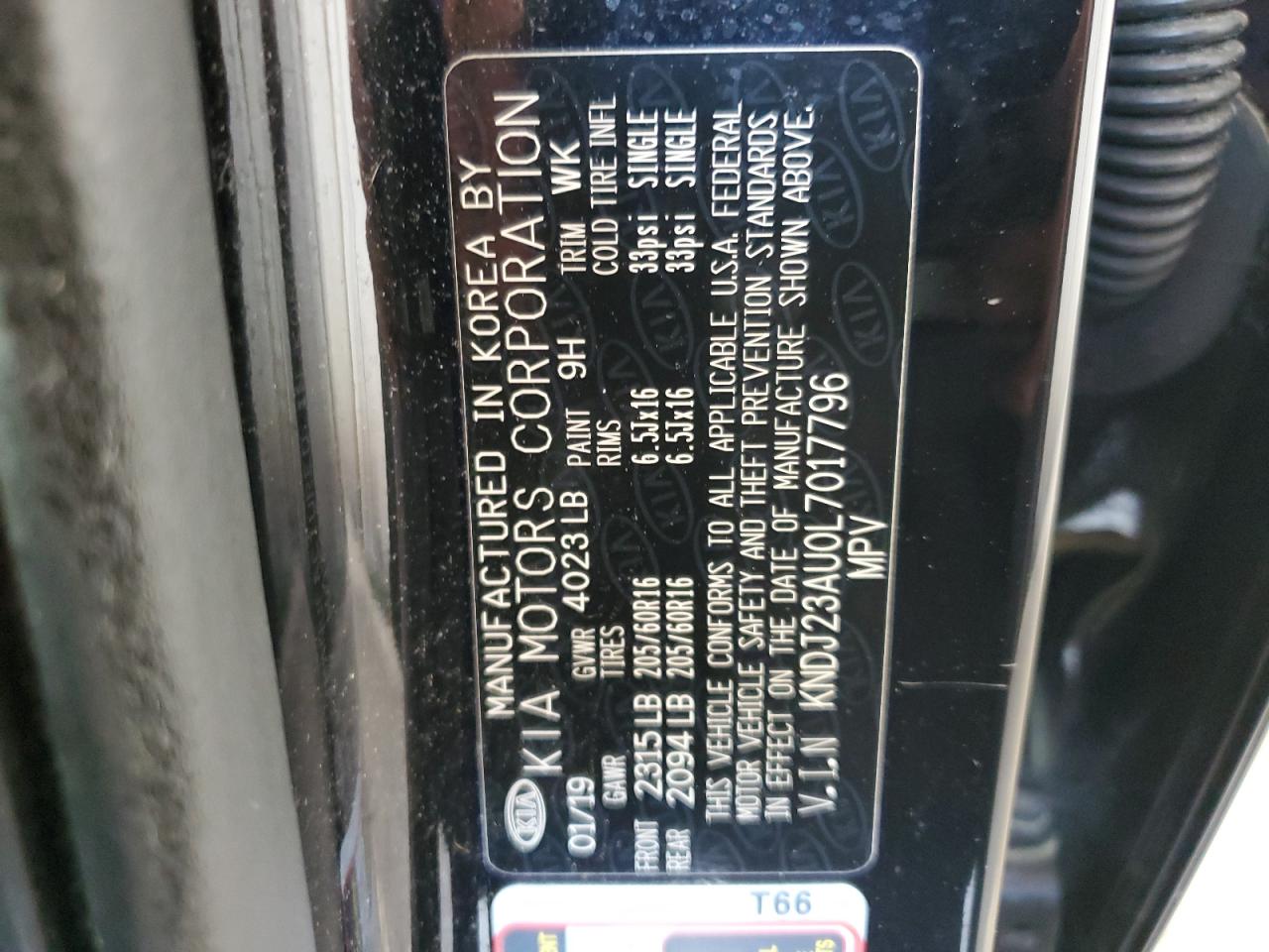 2020 Kia Soul Lx VIN: KNDJ23AU0L7017796 Lot: 71478345