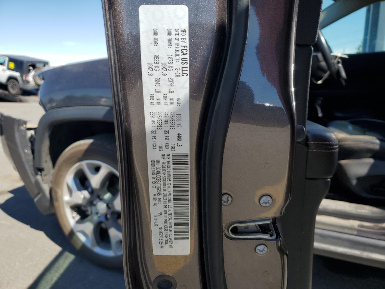 2018 Jeep Compass Limited VIN: 3C4NJCCB3JT362345 Lot: 80669205