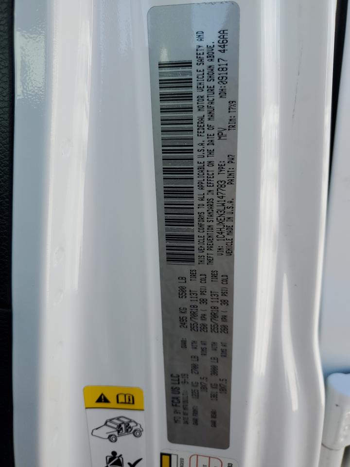 2020 Jeep Wrangler Unlimited Sahara VIN: 1C4HJXEN3LW147783 Lot: 81246425