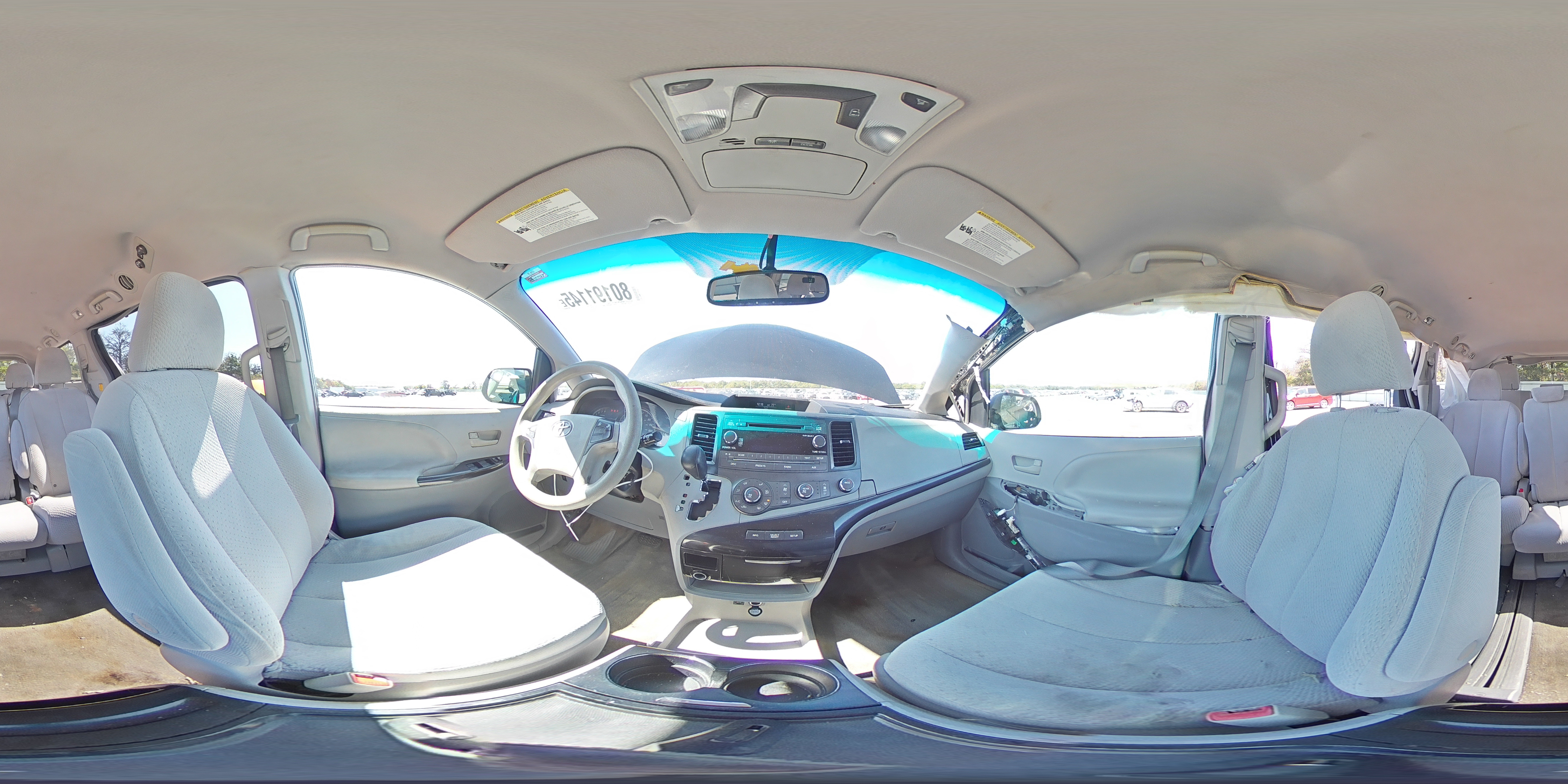 2012 Toyota Sienna Le VIN: 5TDKK3DCXCS230395 Lot: 80191145