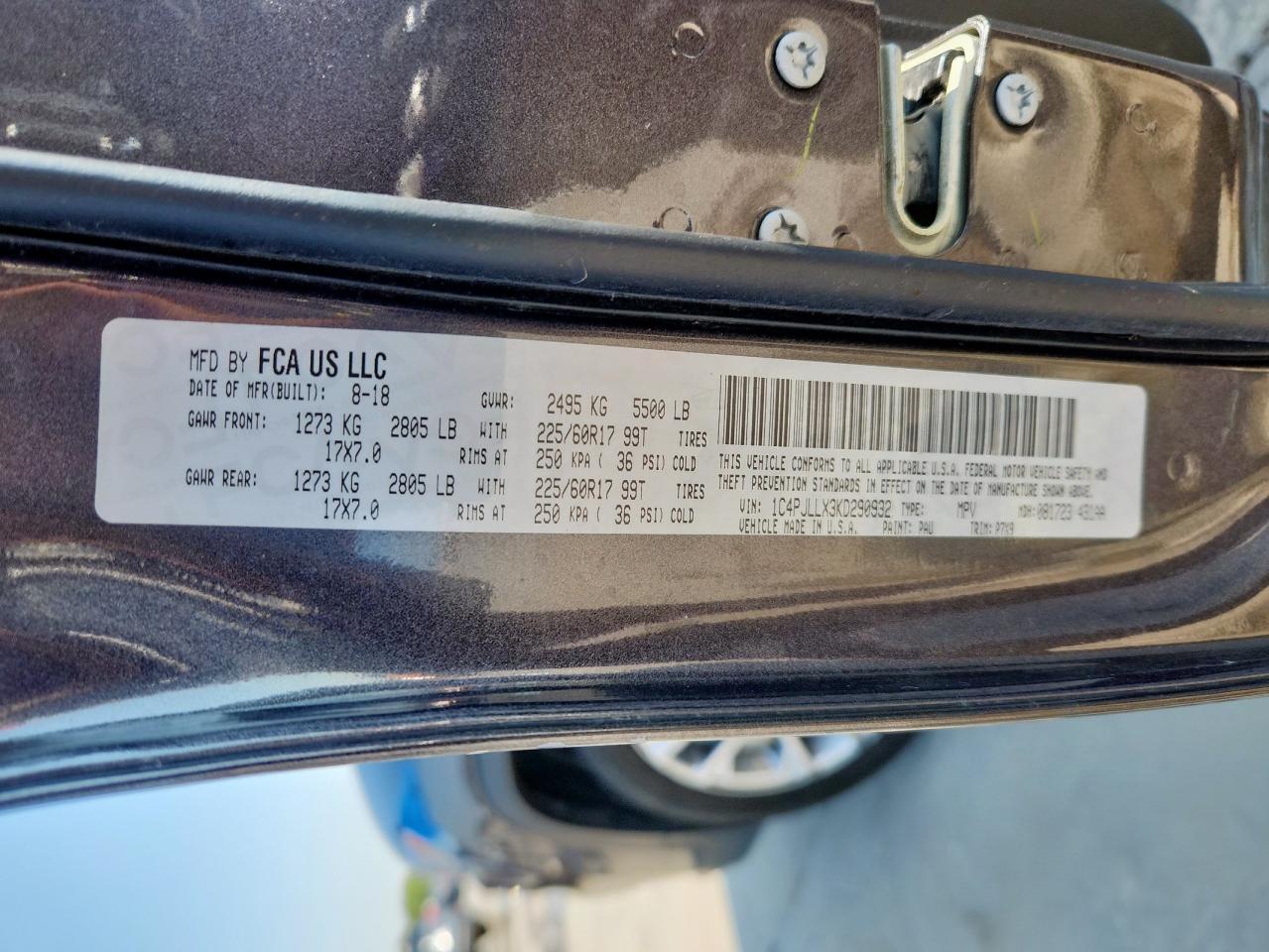 2019 Jeep Cherokee Latitude Plus VIN: 1C4PJLLX3KD290932 Lot: 81157445