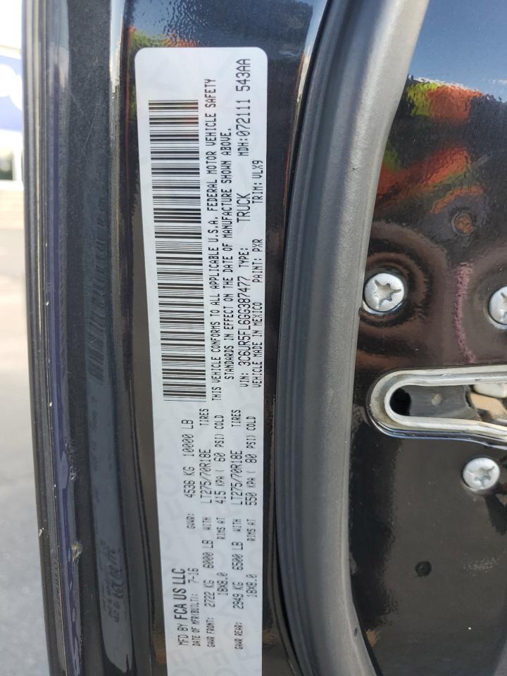 2016 Ram 2500 Laramie VIN: 3C6UR5FL6GG387477 Lot: 84609635