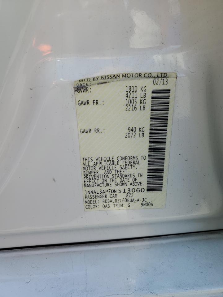 2013 Nissan Altima 2.5 VIN: 1N4AL3AP7DN513060 Lot: 80070795