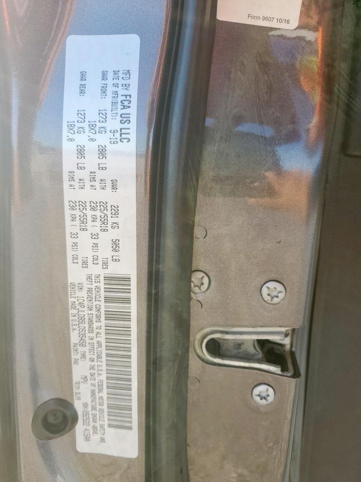 2020 Jeep Cherokee Limited VIN: 1C4PJLDB5LD535458 Lot: 80340435