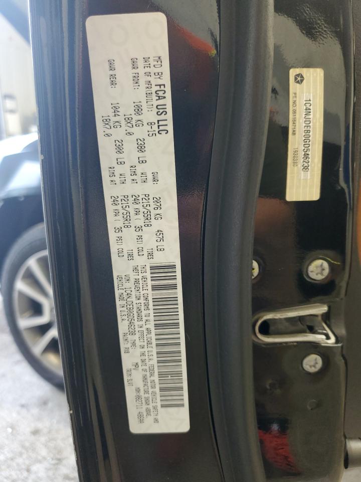 2016 Jeep Compass Latitude VIN: 1C4NJDEB0GD546238 Lot: 82132505