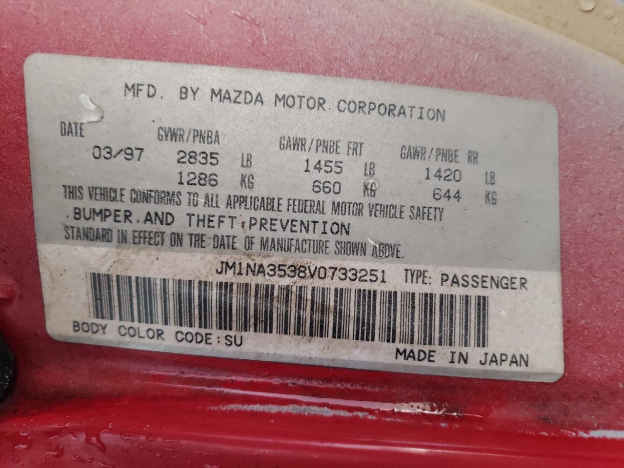 1997 Mazda Mx-5 Miata VIN: JM1NA3538V0733251 Lot: 84046925