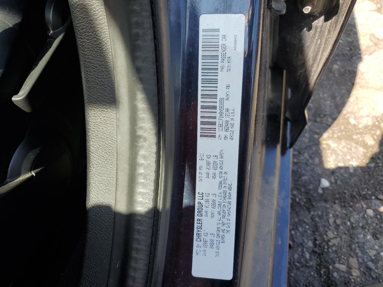 2011 Chrysler 200 Touring VIN: 1C3BC1FBXBN583959 Lot: 71251265