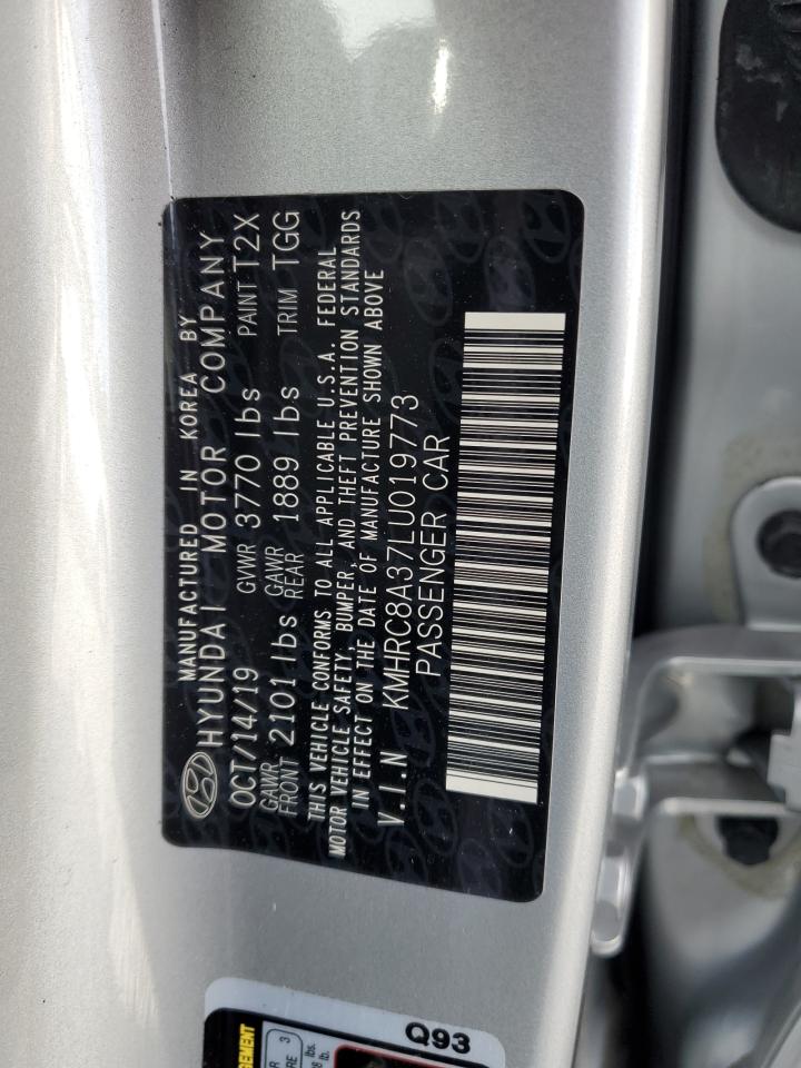 2020 Hyundai Venue Sel VIN: KMHRC8A37LU019773 Lot: 71852295