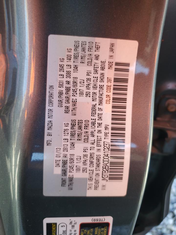 2013 Mazda Cx-9 Sport VIN: JM3TB2BA0D0410237 Lot: 83868835