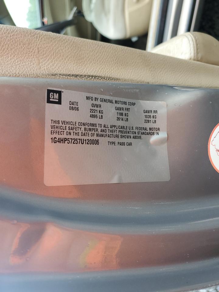 2007 Buick Lucerne Cx VIN: 1G4HP57257U120006 Lot: 83760485