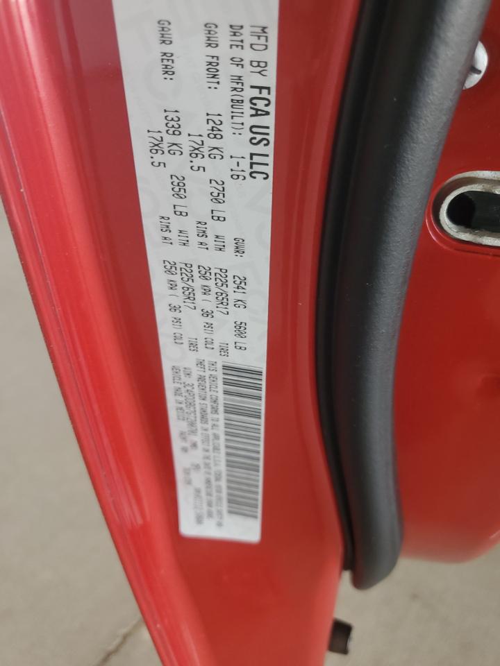 2016 Dodge Journey Sxt VIN: 3C4PDDBG7GT200701 Lot: 71081395