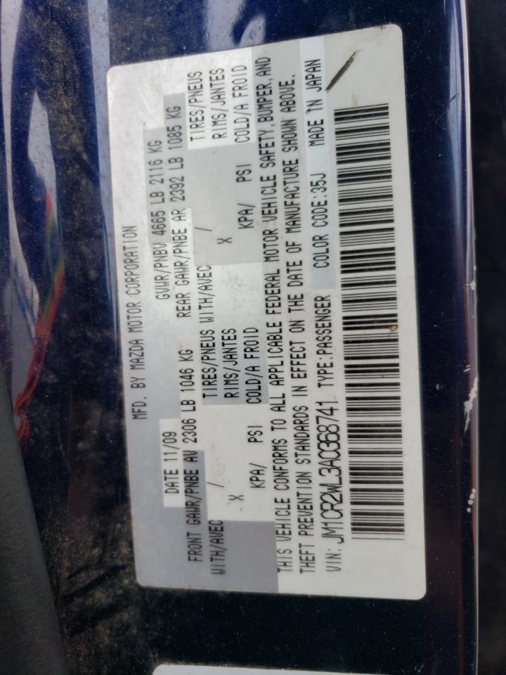 2010 Mazda 5 VIN: JM1CR2WL3A0368741 Lot: 71686445