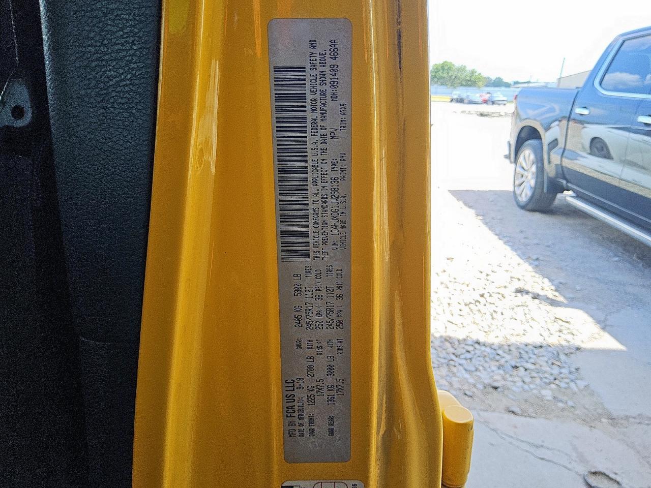 2018 Jeep Wrangler Unlimited Sport VIN: 1C4HJXDG1JW298136 Lot: 80844115