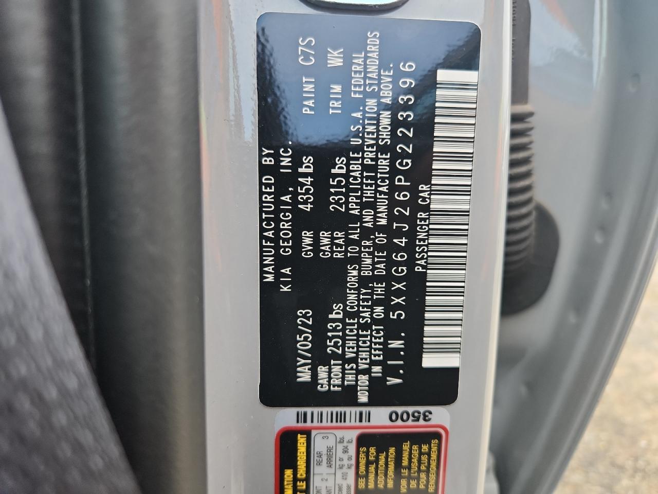 2023 Kia K5 Gt Line VIN: 5XXG64J26PG223396 Lot: 80996375