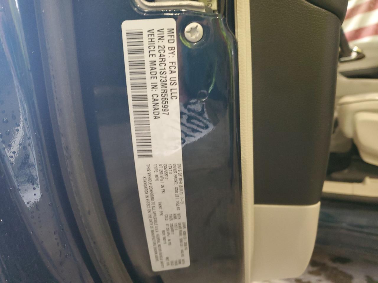 2021 Chrysler Pacifica Hybrid Limited VIN: 2C4RC1S73MR565997 Lot: 80797195