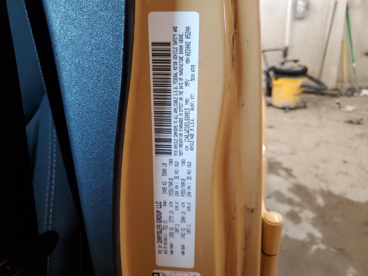 2013 Jeep Wrangler Unlimited Sahara VIN: 1C4BJWEG9DL620915 Lot: 81429495