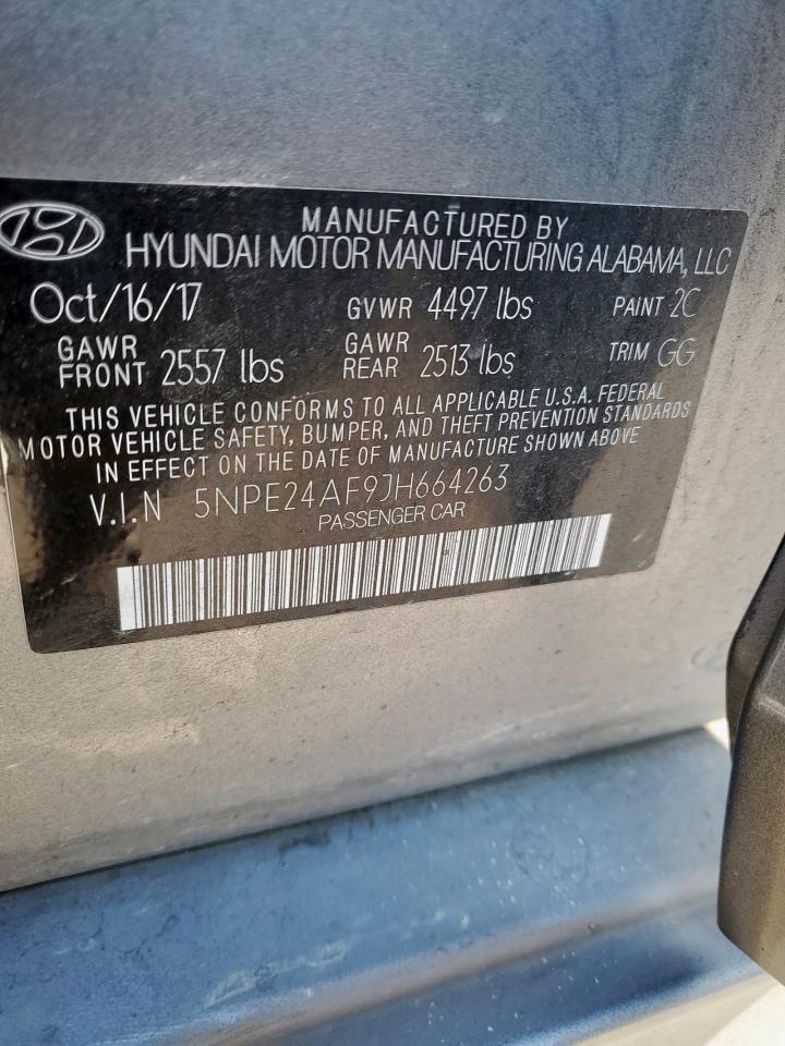 2018 Hyundai Sonata Se VIN: 5NPE24AF9JH664263 Lot: 80551435