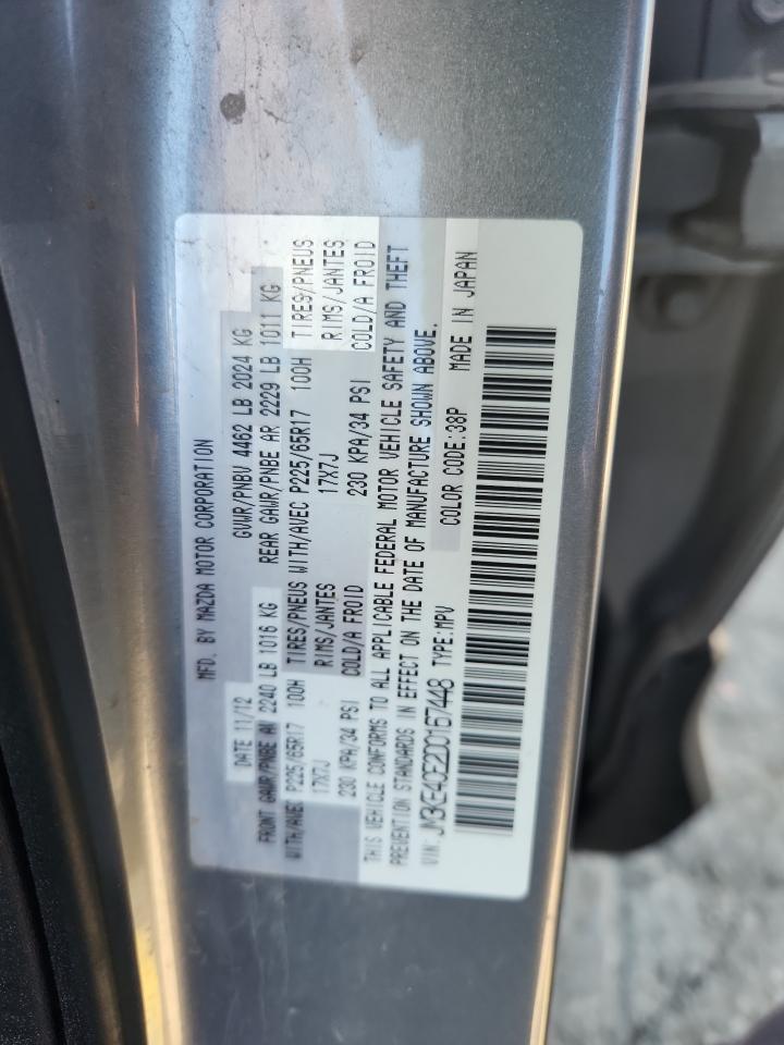 2013 Mazda Cx-5 Touring VIN: JM3KE4CE2D0167448 Lot: 81844295