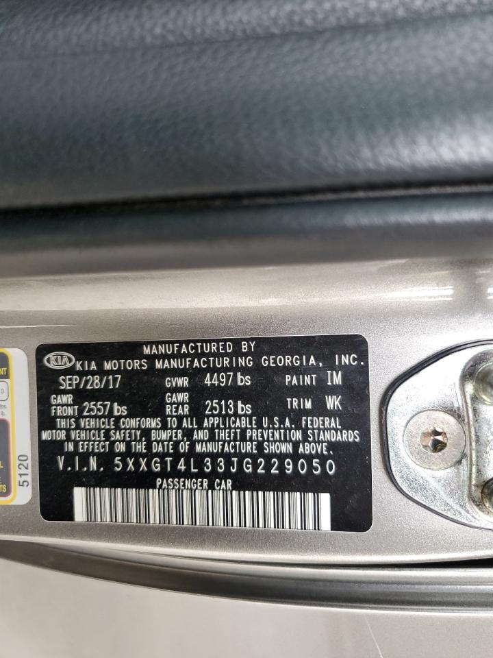 2018 Kia Optima Lx VIN: 5XXGT4L33JG229050 Lot: 81702825