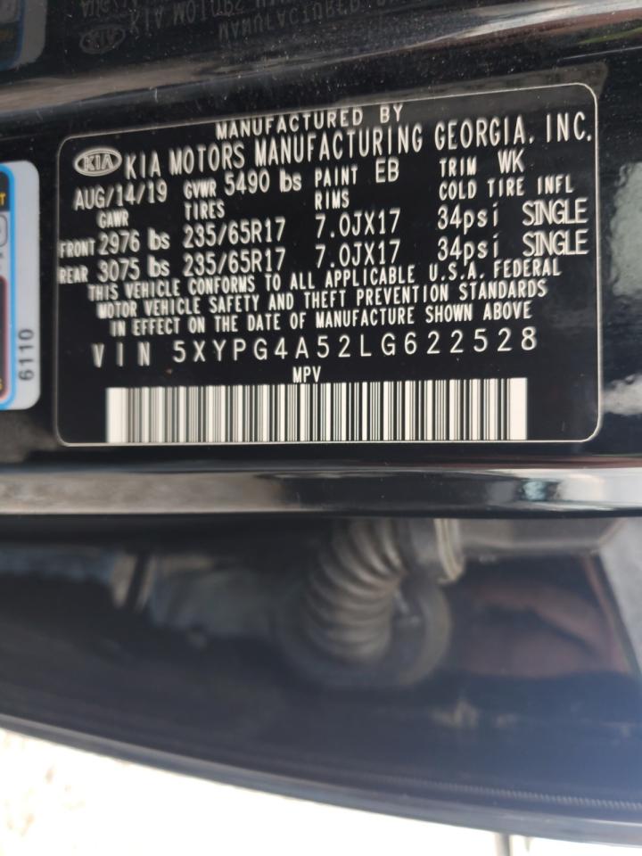 2020 Kia Sorento S VIN: 5XYPG4A52LG622528 Lot: 81673125